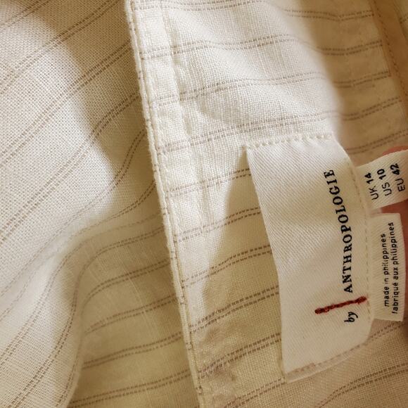 Anthropologie Palm Beach Belted Pants Size 10 New with tags - Picture 6 of 15